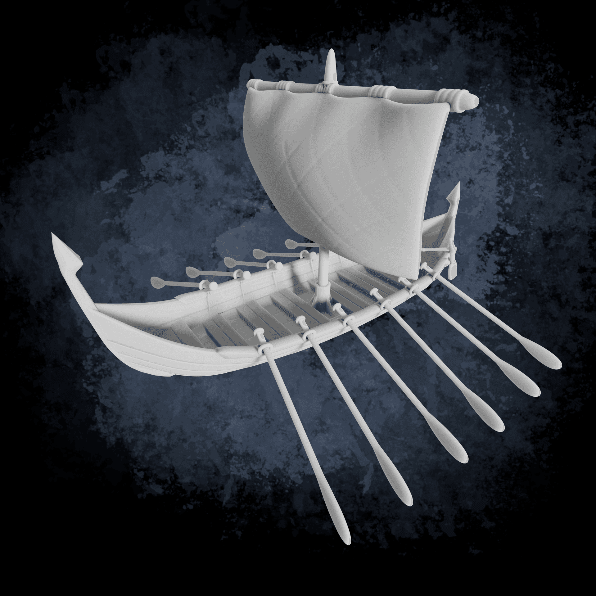 Ancient Ship Miniature - Gargantuan sized
